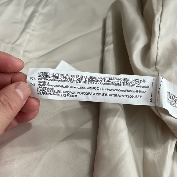 NWT - Zara Men’s Water Repellent Trench Coat - Size S/M - Picture 9 of 9